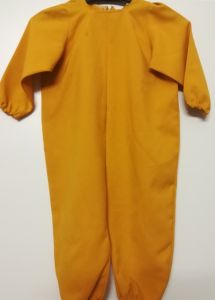 Kids Costumes to Hire - Mustard ONESIE - SMALL